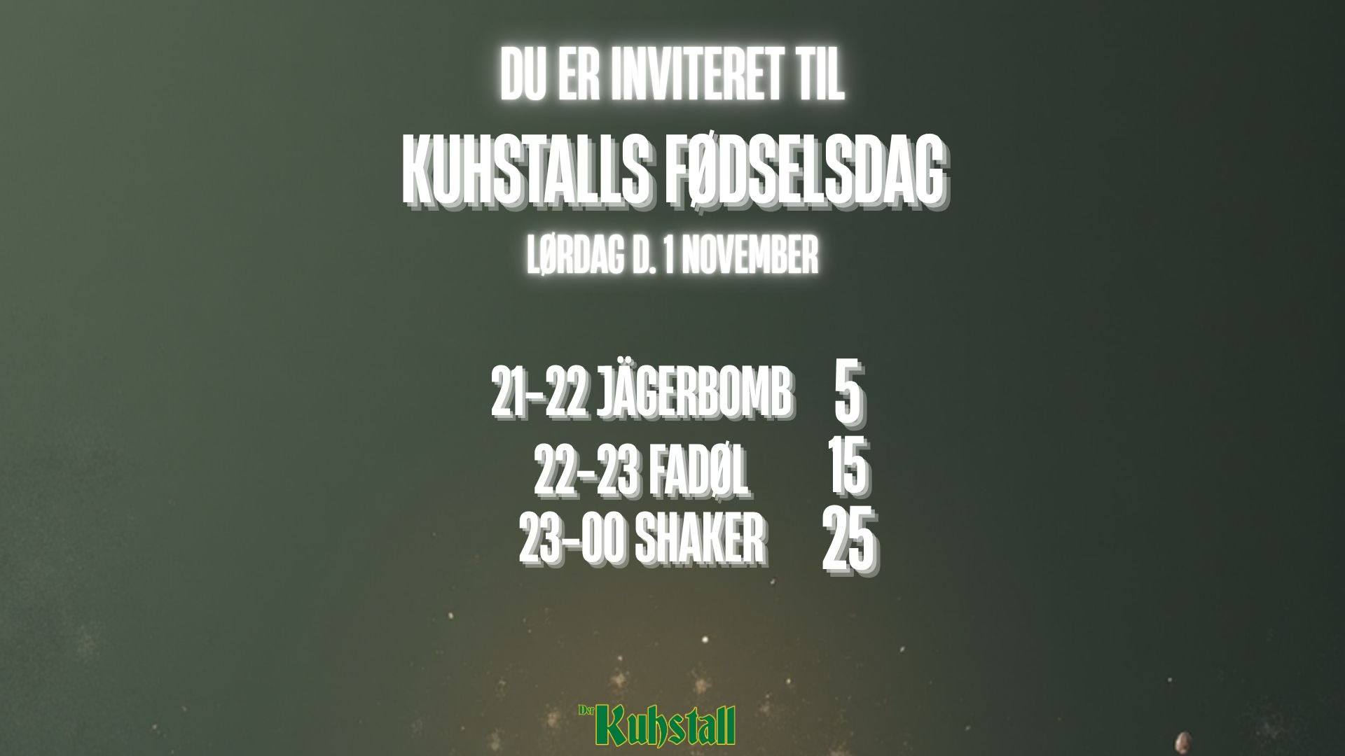 KUHSTALL \\ FØDSELSDAGFEST